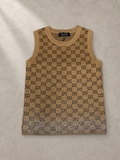 Camiseta Sin Mangas Camel Monogram