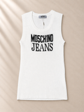 Camiseta Sin Mangas Blanca Knit