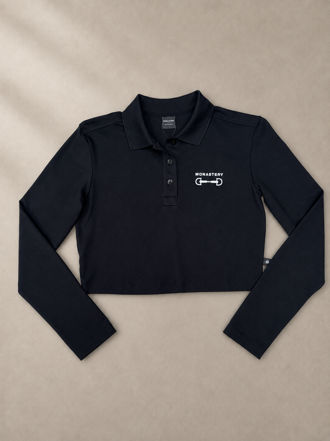 Crop top Polo Negro Monastery