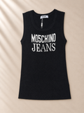 Camiseta Sin Mangas Negra Knit