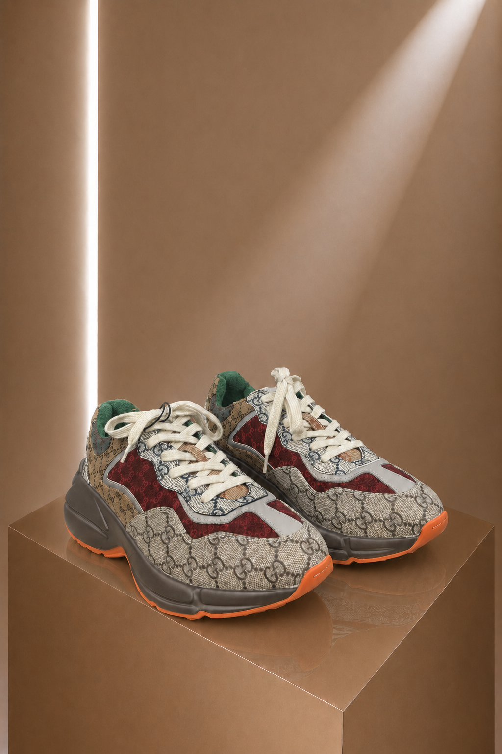 Sneakers Select – Beige & Red