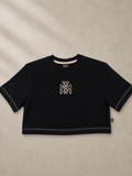 Crop top Negro Monastery