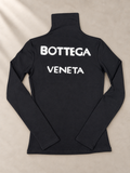 Blusa Cuello Alto Negra