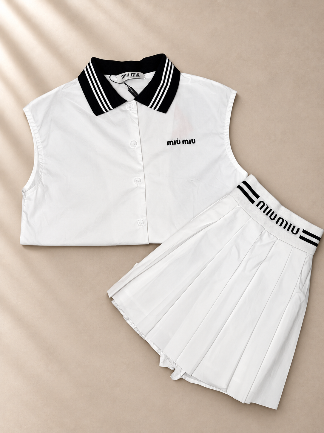 White & Navy Set